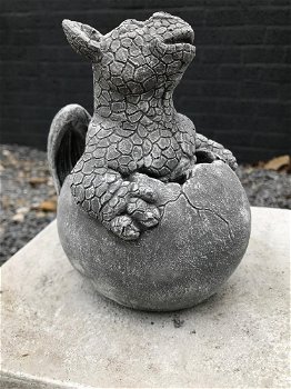 Stenen figuur dinosaurus Baby in het ei , Draak - 6