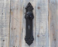 Halve set: deurknop Belli + 1 lange deurplaat antiek , PZ 