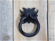 Handgreep metaal, deurgreep, Hendel met ring, poort - 0 - Thumbnail