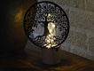 Leuke lamp met hiervoor een sierlijk ornament, levensboom - 3 - Thumbnail