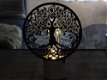 Leuke lamp met hiervoor een sierlijk ornament, levensboom - 4 - Thumbnail