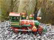 Locomotief , trein , met de hand vervaardigd ,uit metaal - 3 - Thumbnail