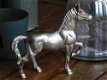 Paard gemaakt van aluminium, vernikkeld, dierenfiguur - 3 - Thumbnail