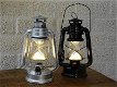 Antiek uitziende olie-storm-lamp metaal zilver led verlichting - 0 - Thumbnail