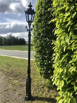 Buitenlamp, lantaarn Amsterdam , aluminium groen, 320 cm. - 0