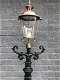 Buitenlamp, lantaarn, aluminium met koperen ronde kap, 240 . - 3 - Thumbnail