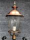 Buitenlamp, lantaarn, aluminium met koperen ronde kap, 240 . - 5 - Thumbnail