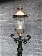 Buitenlamp, lantaarn, aluminium met koperen ronde kap, 240 . - 6 - Thumbnail