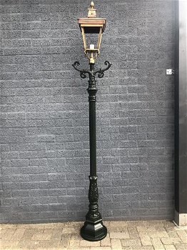 Buitenlamp,koperen XL vierkante kapbuiten verlichting - 0