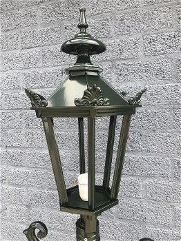 Buitenlamp, gegoten aluminium, groen , parklamp - 1