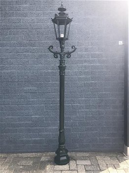 Buitenlamp, gegoten aluminium, groen , parklamp - 4