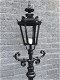 Buitenlamp,park lamp, lantaarn en glas, aluminium,235 cm - 1 - Thumbnail