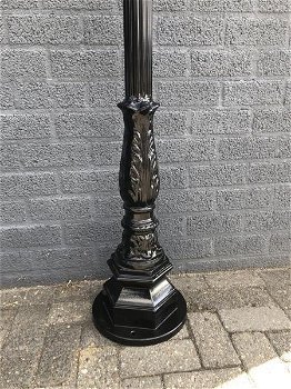 Buitenlamp,park lamp, lantaarn en glas, aluminium,235 cm - 3