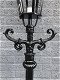 Buitenlamp,park lamp, lantaarn en glas, aluminium,235 cm - 5 - Thumbnail