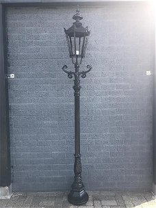 Buitenlamp,gegoten aluminium, 270 cm-zwart , parklamp