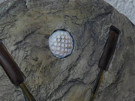 golf beed , ornament met hierin golf attributen, golf ,kado - 1
