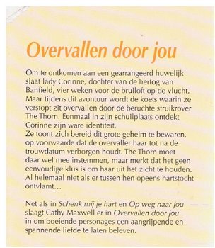 CHR 1015 Cathy Maxwell = Overvallen door jou - 1