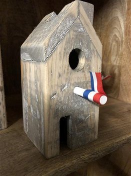 Decoratieve huisjes , met de hand vervaardigd ,vogelhuis - 7