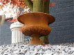 Gietijzeren tuinvaas, kleine bloembak met rustiek oppervlak - 2 - Thumbnail