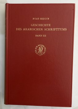 Geschichte des Arabischen Schrifttums. Band III Sezgin, Fuat - 0