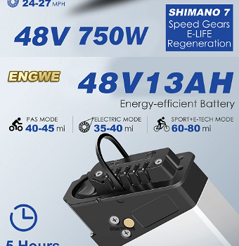 ENGWE EP-2 Pro Folding Electric Bike 2022 version 750W 13Ah - 4