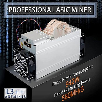 ANTMINER L3++ 580MH/S Litecoin Miner, Better Than ANTMINER L3 L3+ S9 S9i - 0