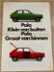 Mooie VW Volkswagen Polo Brochure - INTRODUCTIE 1975 (D737) - 0 - Thumbnail