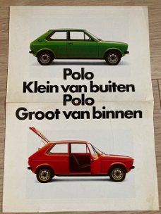 Mooie VW Volkswagen Polo Brochure - INTRODUCTIE 1975 (D737)