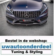 Mercedes C Klasse W205 AMG Line Spoiler Lip Splitter