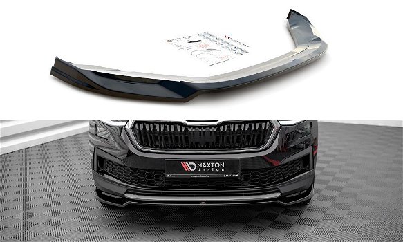 Maxton Design Skoda Kodiaq Facelfit Spoiler Lip Splitter - 4