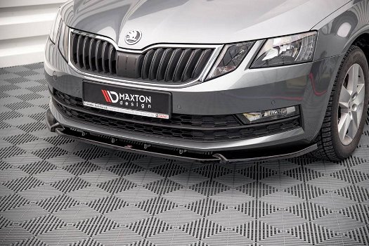 Maxton Design Skoda Octavia MK3 Facelift Spoiler Lip Splitter - 0