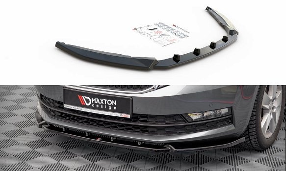 Maxton Design Skoda Octavia MK3 Facelift Spoiler Lip Splitter - 4