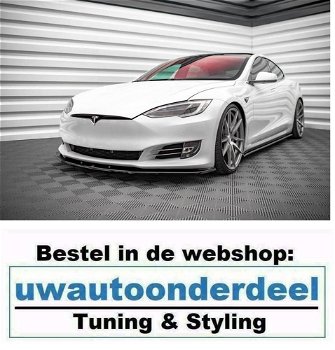 Tesla Model S Facelift Spoiler Lip Splitter - 0