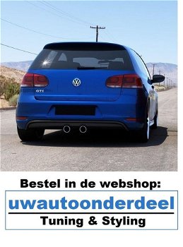 Golf 6 R20 look diffuser en uitlaat! Gti Tdi Fsi Tsi Gtd Dsg - 0