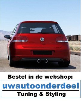 Diffuser inzetstuk compleet Met Uitlaat Golf 6 R20 R32 Look - 0