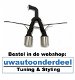 Diffuser inzetstuk compleet Met Uitlaat Golf 6 R20 R32 Look - 1 - Thumbnail