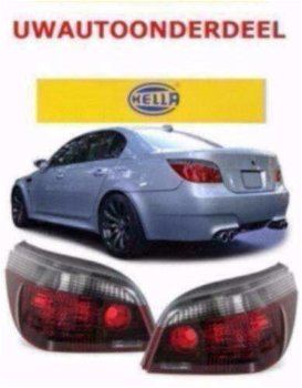 E60 Sedan Set HELLA Blackline Black line achterlichten M5 - 0