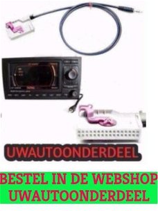 Audi A3 A4 A6 A8 R8 TT RNS-E RNS E Aux kabel Iphone Ipod Tdi