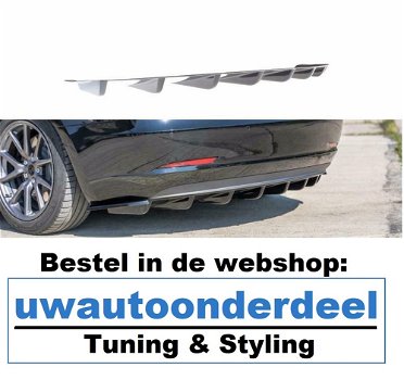 Tesla Model 3 Spoiler Skirt Diffuser Lease Maxton Design - 5