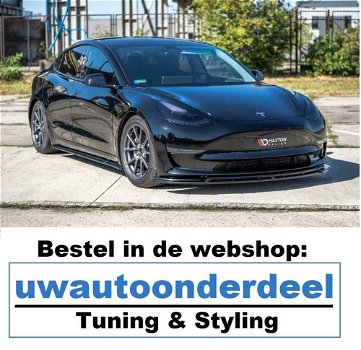 Tesla Model 3 Spoiler Skirt Diffuser Lease Maxton Design - 7