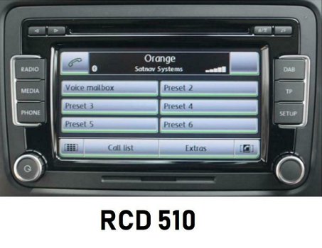 Rcd 310 Rcd 210 Bluetooth Audio Streaming Adapter Aux Rns510 - 4