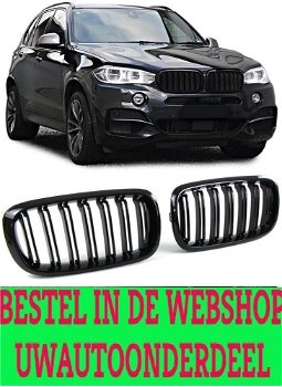 Bmw X5 F15 Sport Nieren / Grill Hoogglans Lak Dubbele Spijl - 0