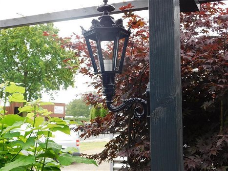Klassieke tuinlamp, wandlamp, aluminium , zwart,buitenlamp - 6