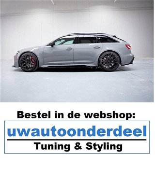 Audi RS6 C8 Spoiler Splitter Lip Skirt Avant S line S6 - 4