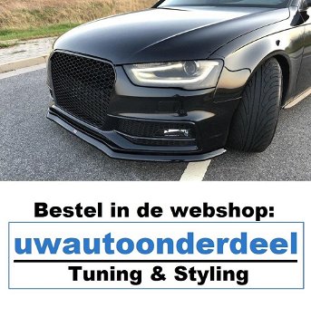 Audi A4 S4 B8 Facelift Spoiler Splitter Skirt Maxton Design - 0