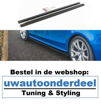 Audi A4 S4 B8 Facelift Spoiler Splitter Skirt Maxton Design - 3