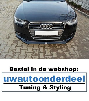 Maxton Design Audi A4 B8 Facelift Spoiler Skirts Splitter - 5