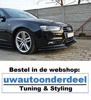 Maxton Design Audi A4 B8 Facelift Spoiler Skirts Splitter - 6