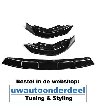 Bmw 3 Serie G20 M pakket Voorspoiler Spoiler Splitter Zwart - 1