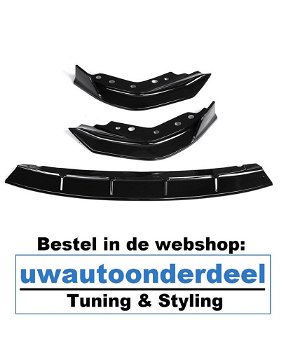 Bmw 3 Serie G20 M pakket Voorspoiler Spoiler Splitter Zwart - 3